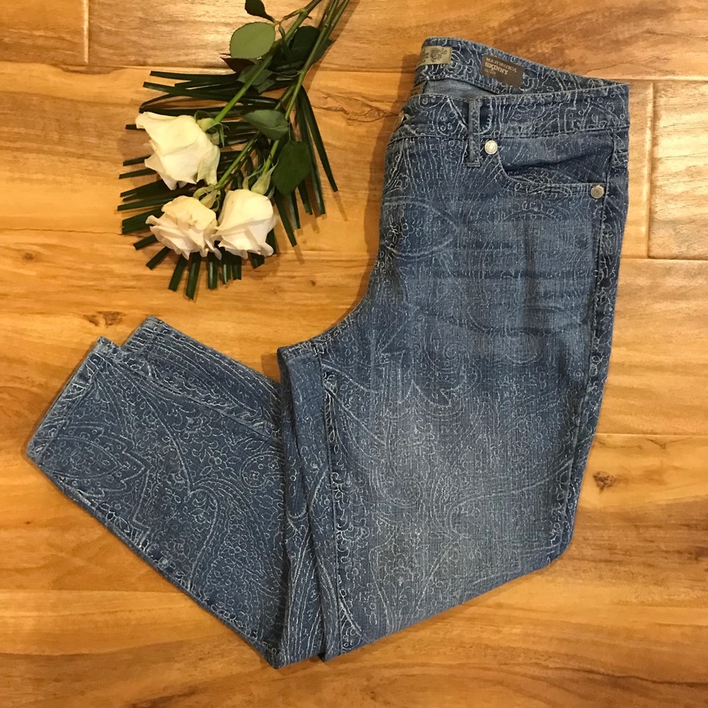 Nine West Vintage Patterned Jean Matchstick Skinny